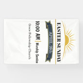 Editable Easter Sunday Church Banner 横断幕 (横)