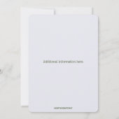 Editable Elegant Daisy Frame 招待状 (裏面)