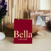 Editable Elegant Lingerie Branding Design  ラージペーパーバッグ