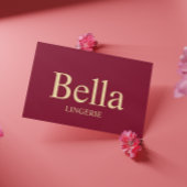 Editable Elegant Lingerie Branding Design  名刺