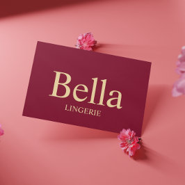 Editable Elegant Lingerie Branding Design 名刺