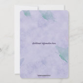 Editable Elephant Three Balloons and a Butterfly 招待状 (裏面)