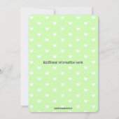 Editable Elephant with Two Balloons Birthday 招待状 (裏面)