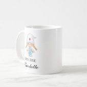 Editable Emergency Room Nurse Gift Funny ER Nurse  コーヒーマグカップ (正面左)