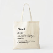 Editable Emma name definition, custom name トートバッグ (正面)