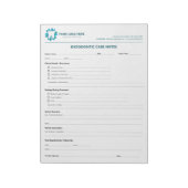 Editable Endodontic Treatment Progress Notepad ノートパッド (回転)