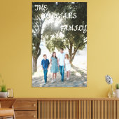 Editable Family Photo Stretched Canvas Print キャンバスプリント (インサイチュ (リビング))