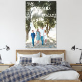 Editable Family Photo Stretched Canvas Print キャンバスプリント (インサイチュ (寝室))