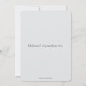  Editable First Birthday Party Invitation 招待状 (裏面)