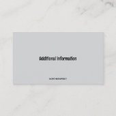 Editable Flute Flautist 名刺 (裏面)