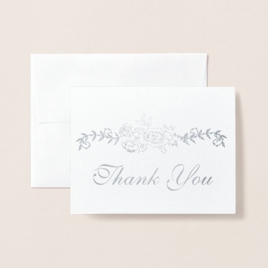 EDITABLE Foilありがとう 箔カード (封筒付き正面)