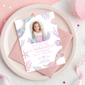 Editable Four Mermaid Tail Invitation Picture Four 招待状