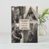 Editable Four Photo Party  招待状 (スタンド正面)