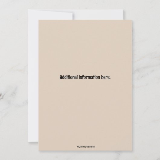 Editable Four Photo Party 招待状 (裏面)