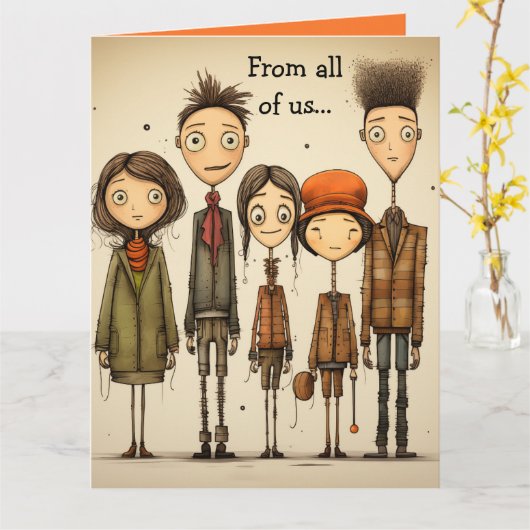 Editable Friends Coworkers Goodbye and Good Luck カード (黄色い花)