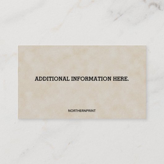 Editable Funny Retirement  名刺 (裏面)