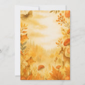 Editable Gender Neutral Fall Woodland Baby Shower 招待状 (裏面)