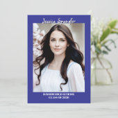 Editable Graduation Announcement - Double Sided 招待状 (スタンド正面)