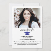 Editable Graduation Announcement - Double Sided 招待状 (裏面)