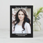 Editable Graduation Announcement - Double Sided 招待状 (スタンド正面)