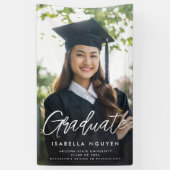 Editable Graduation Sign, Add Your Photo Banner 横断幕 (縦)