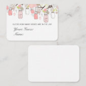 Editable Guessキスとキャンディカード エンクロージャーカード (正面/裏面)