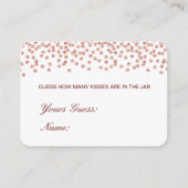 Editable Guessキスとキャンディカード エンクロージャーカード (正面)