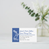 Editable Hair Salon Modern Stylish Business Card 名刺 (スタンド正面)