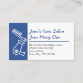 Editable Hair Salon Modern Stylish Business Card 名刺 (正面)