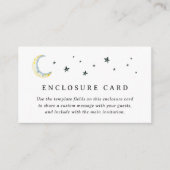 Editable Halloween Baby Shower Enclosure Card エンクロージャーカード (正面)