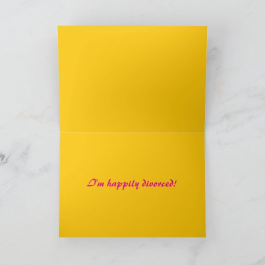 Editable Happily Divorced カード (内部)