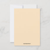 Editable Hearts Vines and Flowers Romantic セーブザデート (裏面)