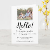 Editable Hello Neighbor,  New Address, intro カード (黄色い花)