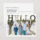Editable Hello Neighbor,  New Address, intro 案内ポストカード (正面/裏面)