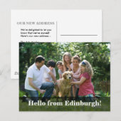 Editable Hello Neighbor,  New Address, intro 案内ポストカード (正面/裏面)