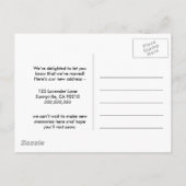 Editable Hello Neighbor,  New Address, intro 案内ポストカード (裏面)