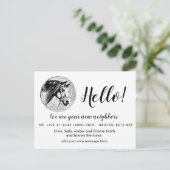 Editable Hello Neighbor,  New Address, intro 案内ポストカード (スタンド正面)