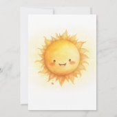 Editable Here Comes The Son Baby Shower 招待状 (裏面)