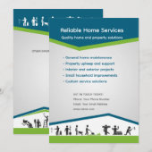 Editable Home Services Flyer Template 招待状 (正面/裏面)