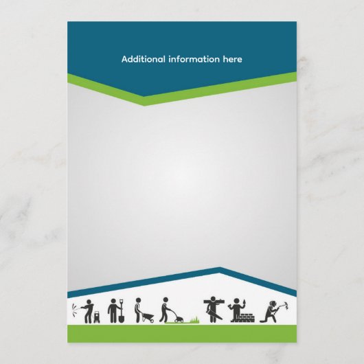 Editable Home Services Flyer Template 招待状 (裏面)