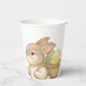 Editable Hop Two It Easter 2nd Birthday Bunny 紙コップ (裏面)