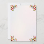 Editable Horse Birthday Invitation for Girls 招待状 (裏面)