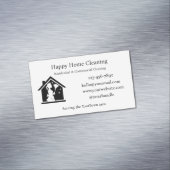 Editable House Cleaning Business Card  マグネット名刺 (インサイチュ)