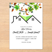 Editable House Warming Invitation, House Warming P アクリル招待状 (正面)