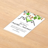 Editable House Warming Invitation, House Warming P アクリル招待状 (レイダウン)