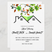 Editable House Warming Invitation, House Warming P 招待状 (正面/裏面)