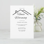 Editable House Warming Invitation Simple Minimalis 招待状 (スタンド正面)