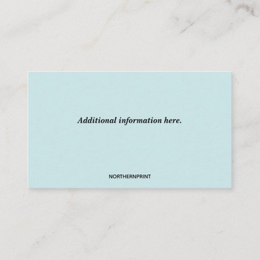 Editable In-Home Nursing Services 名刺 (裏面)