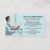 Editable In-Home Nursing Services 名刺 (正面)