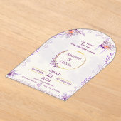 Editable Intimate Garden Wedding Invitation アクリル招待状 (レイダウン)